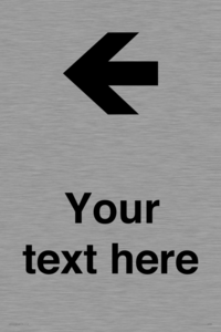 Custom Directional signage arrow left