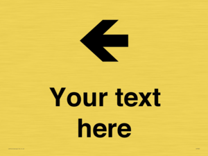 Custom Directional signage arrow left