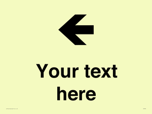 Custom Directional signage arrow left