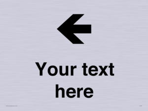 Custom Directional signage arrow left