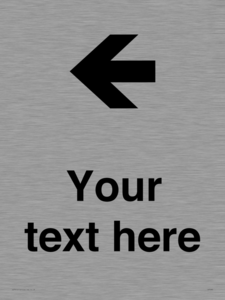 Custom Directional signage arrow left