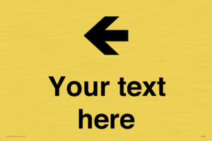 Custom Directional signage arrow left