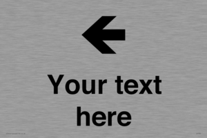 Custom Directional signage arrow left