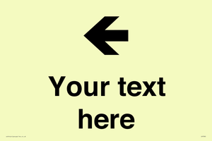 Custom Directional signage arrow left