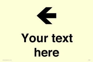 Custom Directional signage arrow left