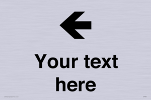 Custom Directional signage arrow left