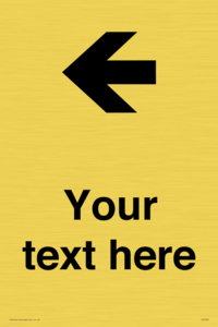 Custom Directional signage arrow left