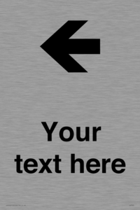 Custom Directional signage arrow left