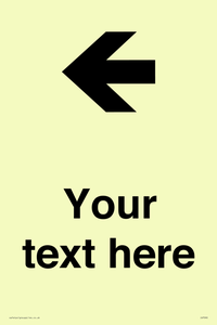 Custom Directional signage arrow left