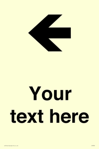 Custom Directional signage arrow left