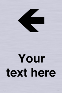 Custom Directional signage arrow left