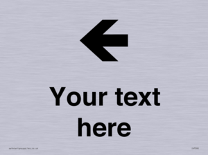 Custom Directional signage arrow left