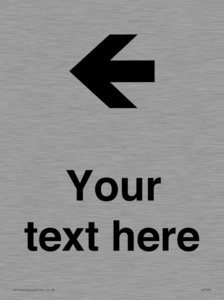 Custom Directional signage arrow left