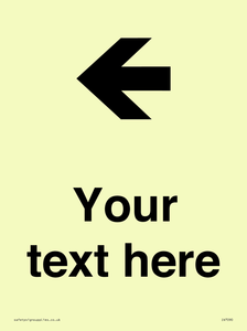 Custom Directional signage arrow left