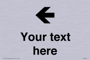 Custom Directional signage arrow left