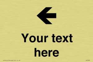 Custom Directional signage arrow left