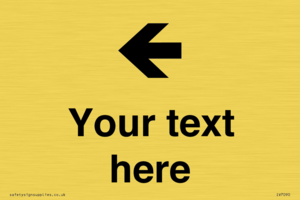 Custom Directional signage arrow left