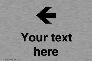 Custom Directional signage arrow left