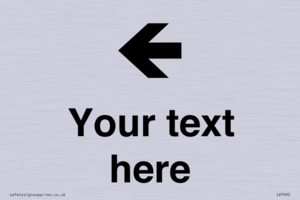 Custom Directional signage arrow left