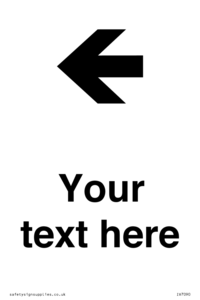 Custom Directional signage arrow left