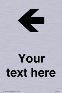 Custom Directional signage arrow left