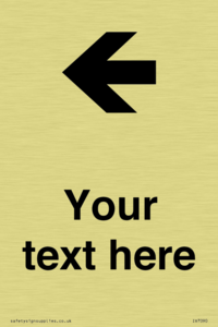 Custom Directional signage arrow left