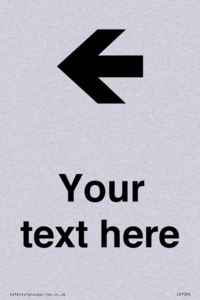 Custom Directional signage arrow left