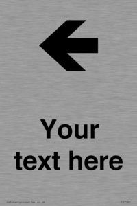 Custom Directional signage arrow left