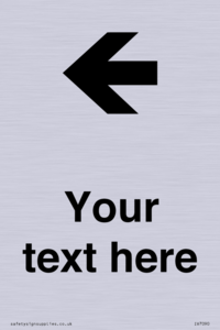 Custom Directional signage arrow left