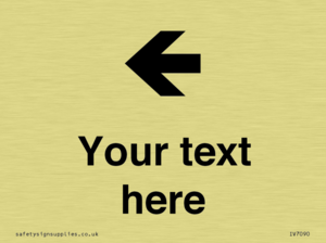 Custom Directional signage arrow left
