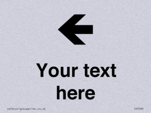 Custom Directional signage arrow left