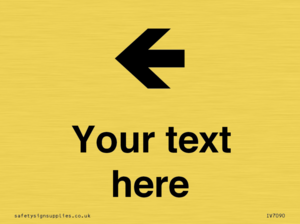 Custom Directional signage arrow left