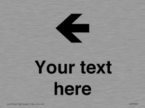 Custom Directional signage arrow left