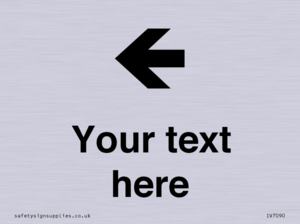 Custom Directional signage arrow left