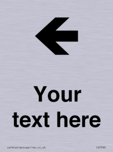 Custom Directional signage arrow left