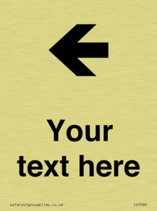 Custom Directional signage arrow left