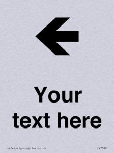 Custom Directional signage arrow left