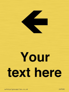 Custom Directional signage arrow left