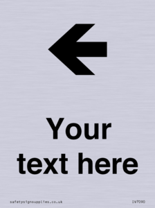 Custom Directional signage arrow left