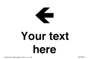 Custom Directional signage arrow left