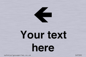 Custom Directional signage arrow left
