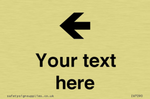 Custom Directional signage arrow left