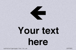 Custom Directional signage arrow left