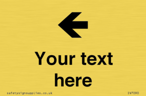 Custom Directional signage arrow left