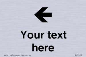Custom Directional signage arrow left