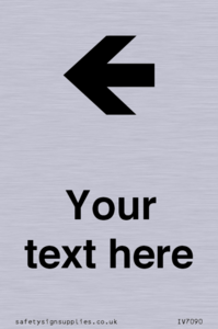 Custom Directional signage arrow left