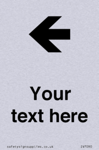 Custom Directional signage arrow left