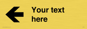 Custom Directional signage arrow left
