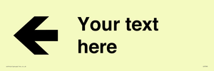 Custom Directional signage arrow left