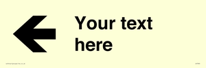 Custom Directional signage arrow left